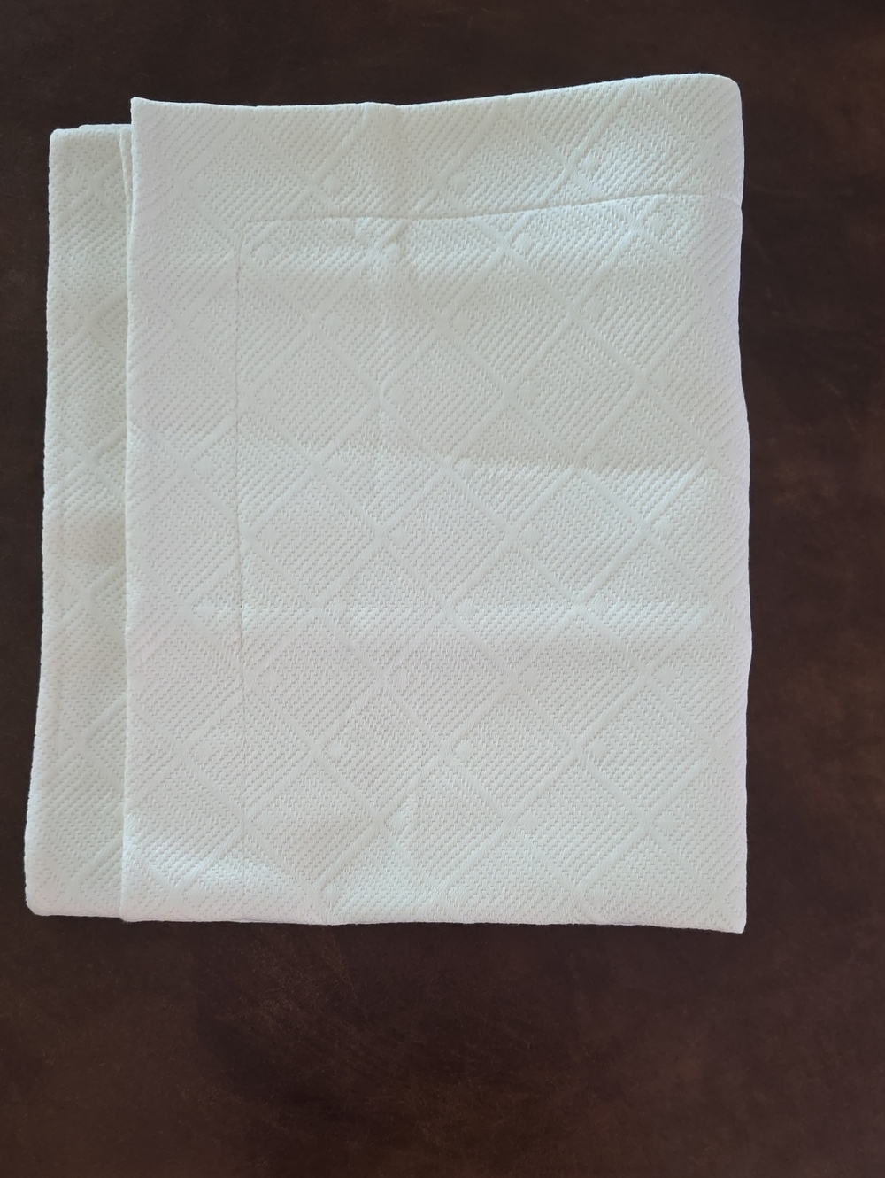 Peacock Alley White Quilted Diamond Pattern Sham 20x26